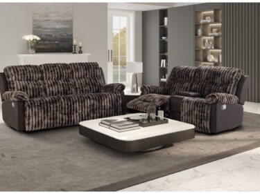 2-PC Reclining Sofa & Loveseat