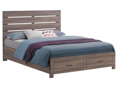Queen Storage Panel Bed